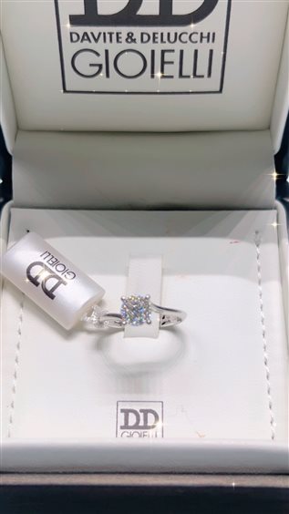 Anneau Davite & Delucchi Femme in Or blanc Diamante 0.16 Ct AA031864 - AA031864